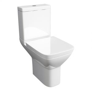Kartell Project Square Close Coupled WC with Cistern and Toilet Seat