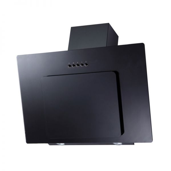 Prima Plus 70cm Black Angled Glass Kitchen Hood