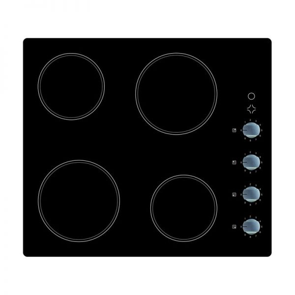 Prima 60cm Black Glass Built In Ceramic Electric Hob PRCEH104