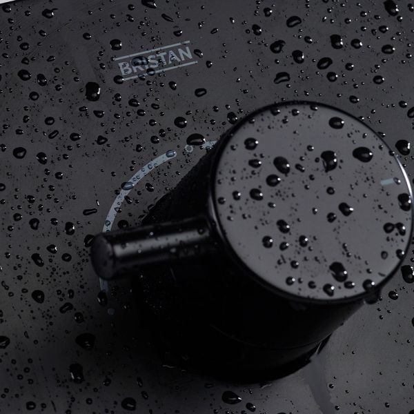Bristan Prism Matt Black 2 Outlet Shower Pack with Overhead Shower and Handset #5