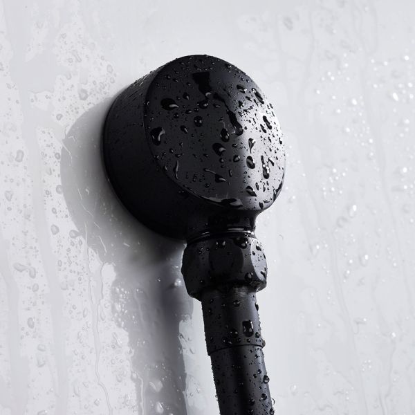 Bristan Prism Matt Black 2 Outlet Shower Pack with Overhead Shower and Handset #7