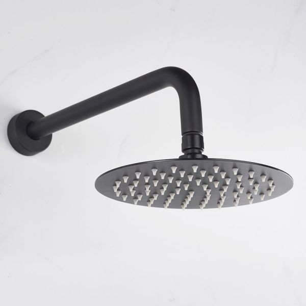 Bristan Prism Matt Black 2 Outlet Shower Pack with Overhead Shower and Handset #8