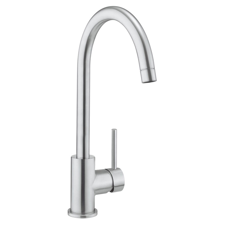 Crosswater MPRO Stainless Steel Side Lever Monobloc Kitchen Mixer Tap