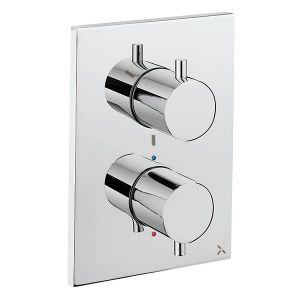Crosswater MPRO Crossbox Chrome Three Outlet Thermostatic Shower Valve