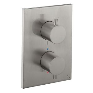 Crosswater MPRO Crossbox Stainless Steel Three Outlet Thermostatic Shower Valve