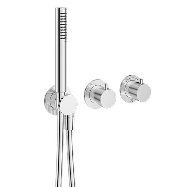 Crosswater Module Chrome 3 Outlet Thermostatic Shower Valve and Handset Kit