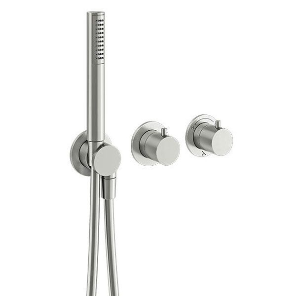 Crosswater Module Stainless Steel 3 Outlet Thermostatic Shower Valve and Handset Kit