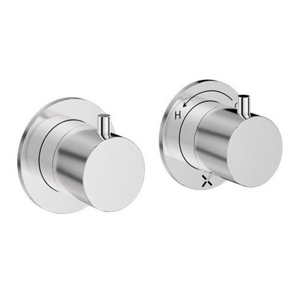 Crosswater Module Chrome 2 Outlet Thermostatic Shower Valve