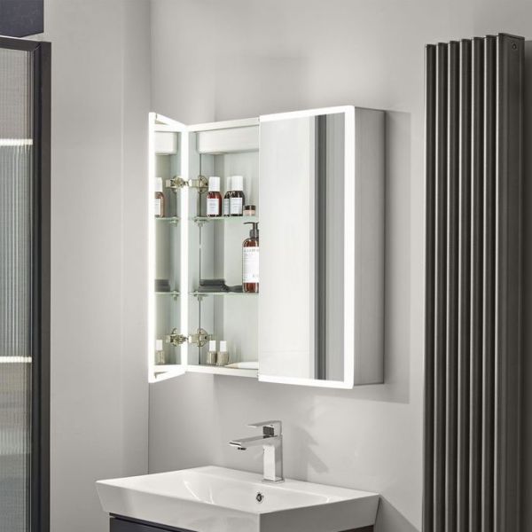 Roper Rhodes Presence 650 x 700mm Illuminated Double Door Bathroom PSC065