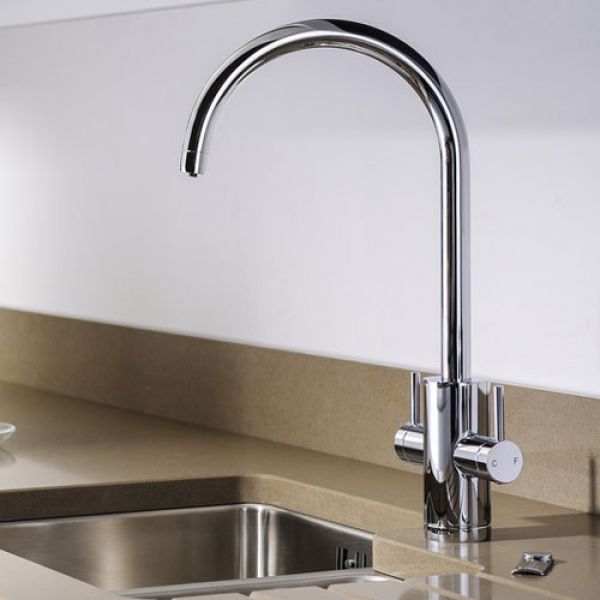 Abode Pronteau Profile Chrome 4 in 1 Boiling Hot and Filtered Cold Water Kitchen Mixer Tap and Tank #5