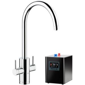 Abode Pronteau Profile Chrome 4 in 1 Boiling Hot and Filtered Cold Water Kitchen Mixer Tap and Tank