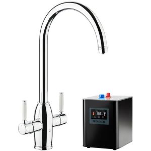 Abode Pronteau Province Chrome 4 in 1 Boiling Hot and Filtered Cold Water Kitchen Mixer Tap and Tank