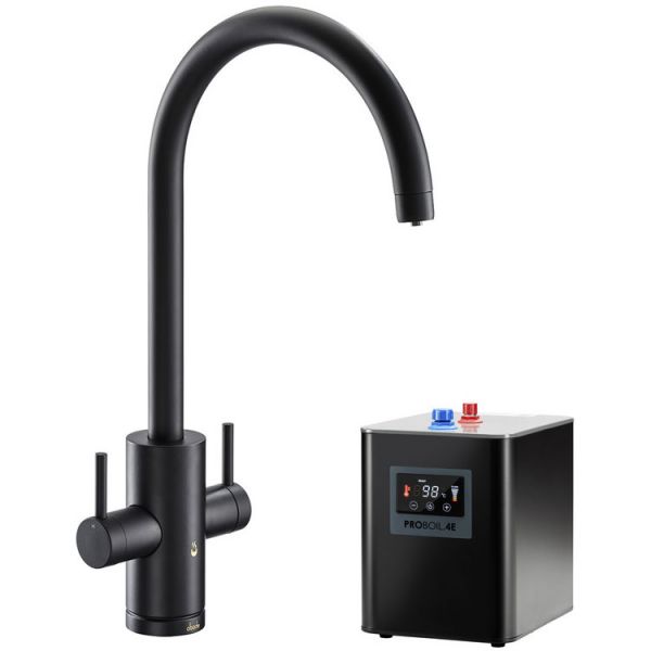 Abode Pronteau Profile Matt Black 4 in 1 Boiling Hot and Filtered Cold