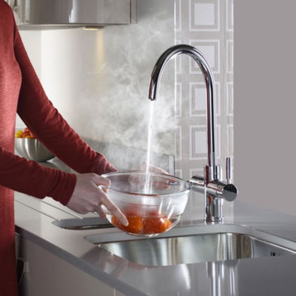 Abode Pronteau Prostream Chrome 3 in 1 Boiling Hot Water Kitchen Mixer Tap and Tank #4