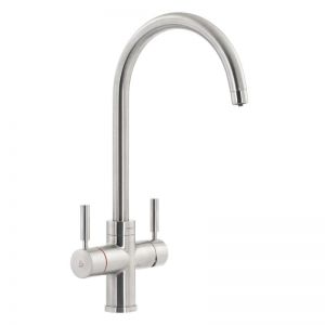 Abode Pronteau Prostream Brushed Nickel 3 in 1 Boiling Hot Water Kitchen Mixer Tap and Tank