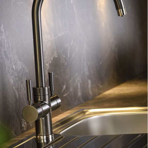 Abode Pronteau Prostream Graphite 3 in 1 Boiling Hot Water Kitchen Mixer Tap and Tank #3
