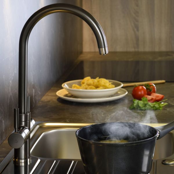 Abode Pronteau Prostream Graphite 3 in 1 Boiling Hot Water Kitchen Mixer Tap and Tank #2
