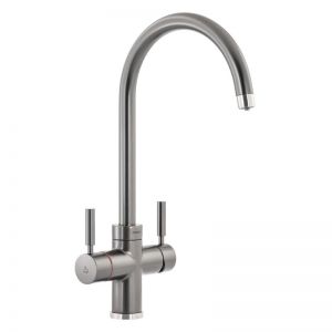 Abode Pronteau Prostream Graphite 3 in 1 Boiling Hot Water Kitchen Mixer Tap and Tank