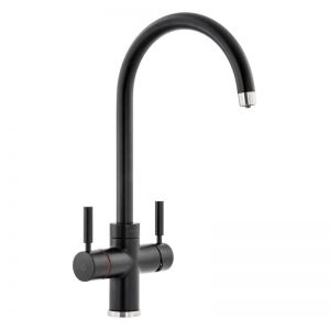 Abode Pronteau Prostream Matt Black 3 in 1 Boiling Hot Water Kitchen Mixer Tap and Tank
