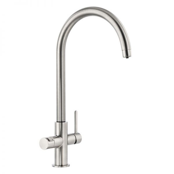 Abode Pronteau Prothia Brushed Nickel 3 in 1 Boiling Hot Water Kitchen Mixer Tap and Tank