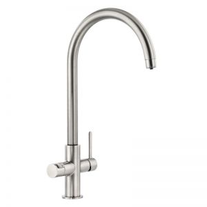Abode Pronteau Prothia Brushed Nickel 3 in 1 Boiling Hot Water Kitchen Mixer Tap and Tank