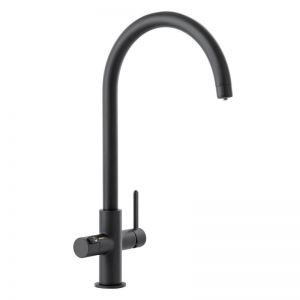 Abode Pronteau Prothia Matt Black 3 in 1 Boiling Hot Water Kitchen Mixer Tap and Tank