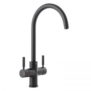 Abode Pronteau Propure Matt Black 4 in 1 Boiling Hot and Filtered Cold Water Kitchen Mixer Tap and Tank