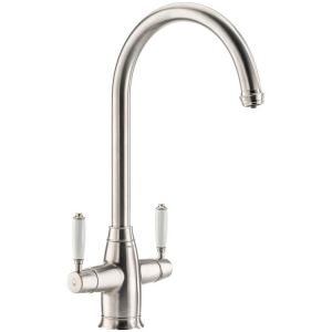 Abode Pronteau Protrad Brushed Nickel 3 in 1 Boiling Hot Water Kitchen Mixer Tap and Tank