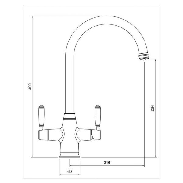 Abode Pronteau Protrad Chrome 4 in 1 Boiling Hot and Filtered Cold Water Kitchen Mixer Tap and Tank #5