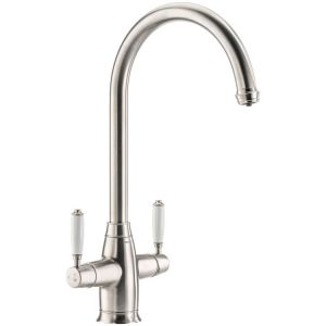 Abode Pronteau Protrad Brushed Nickel 4 in 1 Boiling Hot and Filtered Cold Water Kitchen Mixer Tap and Tank