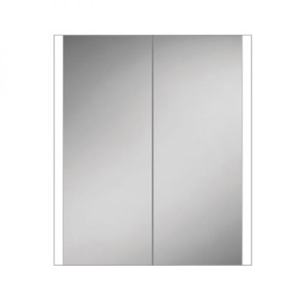 HIB Paragon 60 Illuminated Aluminium Double Door Bathroom 51900