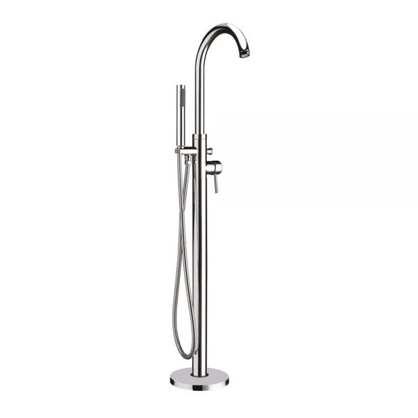 Apex Premier Chrome Floor Standing Bath Shower Mixer Tap