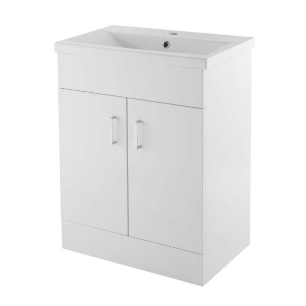 Nuie Eden Floor Standing 600mm Cabinet and Basin 1 VTMW600E