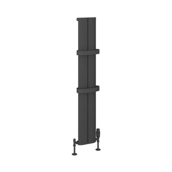 Eastbrook Preston 1200 x 185 Matt Anthracite Aluminium Designer Radiator