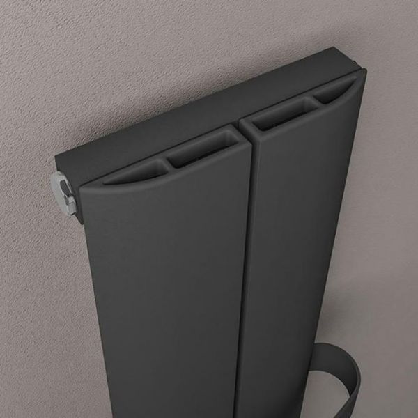 Eastbrook Preston 1200 x 185 Matt Anthracite Aluminium Designer Radiator #3