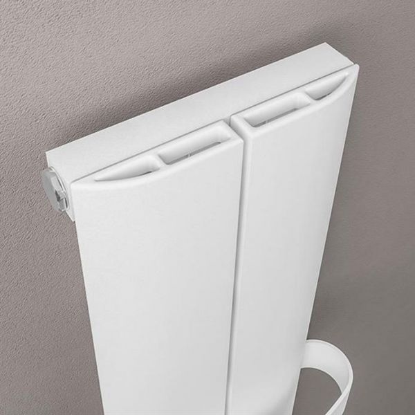 Eastbrook Preston 1200 x 185 Matt White Aluminium Designer Radiator #3