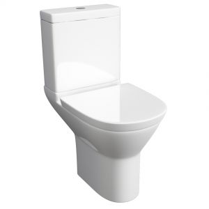 Kartell Project Round Close Coupled WC with Cistern and Toilet Seat