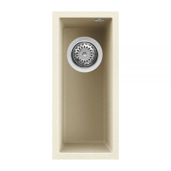 Reginox Quadra Cream 1 Bowl Undermount Granite Kitchen Sink 200 x 440mm
