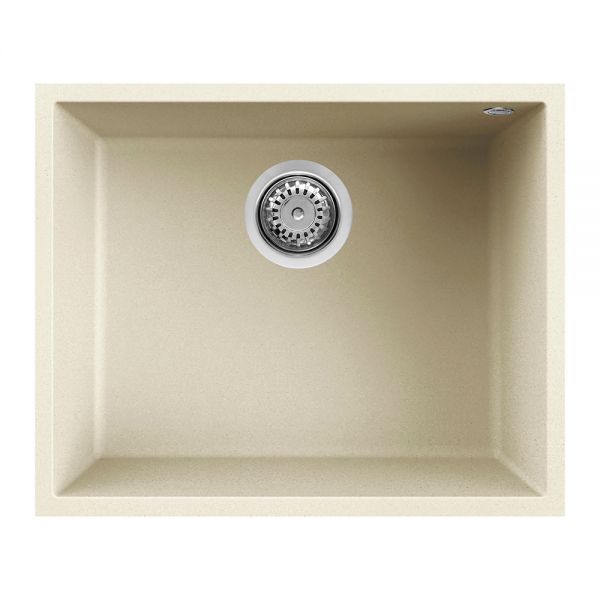 Reginox Quadra Cream 1 Bowl Undermount Granite Kitchen Sink 540 x 440mm