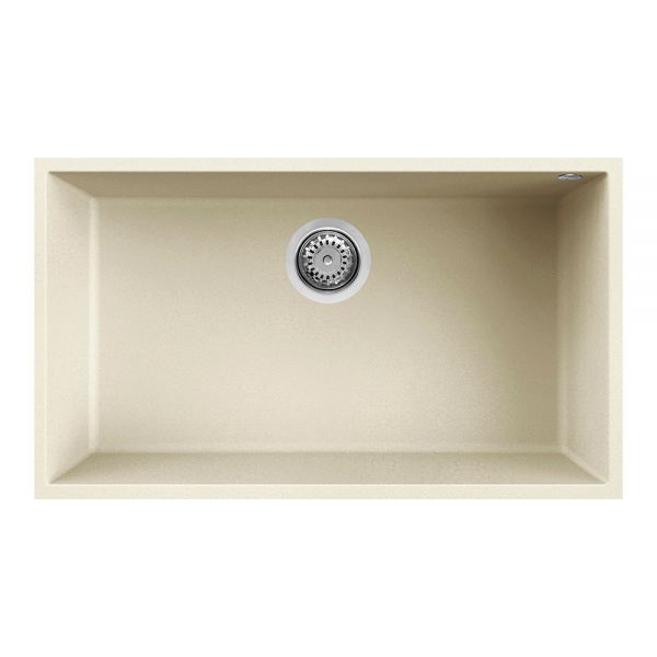 Reginox Quadra Cream 1 Bowl Undermount Granite Kitchen Sink 760 x 440mm