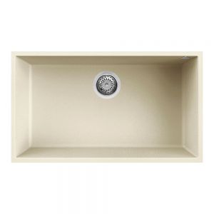 Reginox Quadra Cream 1 Bowl Undermount Granite Kitchen Sink 760 x 440mm