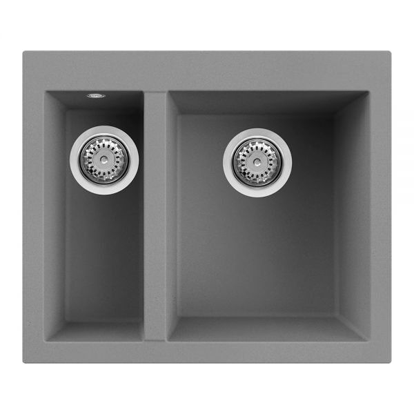 Reginox Quadra Titanium Metaltek Integrated 1.5 Bowl Granite Kitchen Sink 590 x 500mm