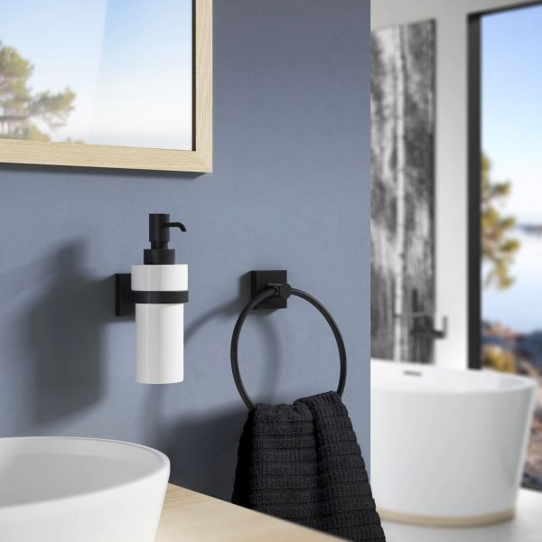 Smedbo House Towel Ring Black RB344 #2