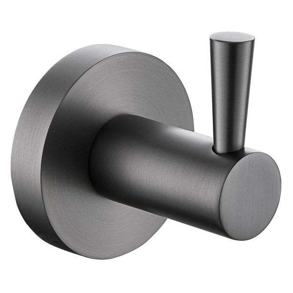Bristan Gun Metal Grey Round Single Robe Hook RD HOOK GM