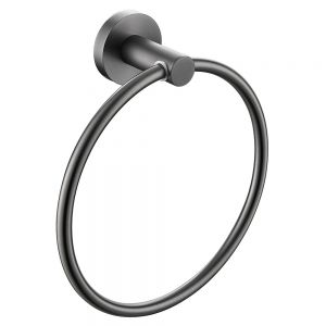 Bristan Gun Metal Grey Round Towel Ring RD RING GM