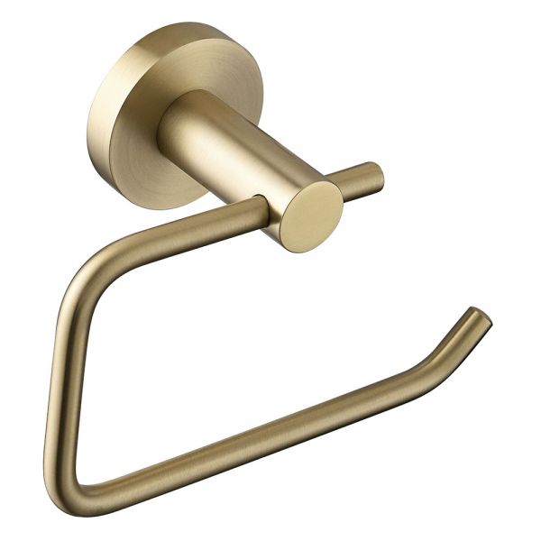 Bristan Brushed Brass Round Toilet Roll Holder RD ROLL BB