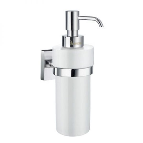 Smedbo House Porcelain Soap Dispenser with Chrome Holder RK369P