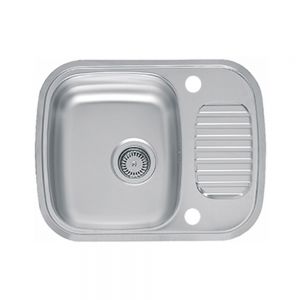 Reginox Regidrain Single Bowl Stainless Steel Kitchen Sink 595 x 470mm 2TH