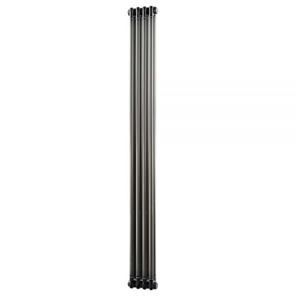 Riviera Trade 1800 x 196 Raw Metal Vertical 2 Column Radiator