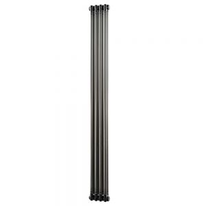 Riviera Trade 1800 x 196 Raw Metal Vertical 2 Column Radiator